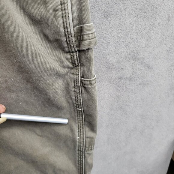 Carhartt Gray Canvas Dungaree Carpenter Work Men Pants 40x32 Cargo Relaxed Fit * - Picture 11 of 16